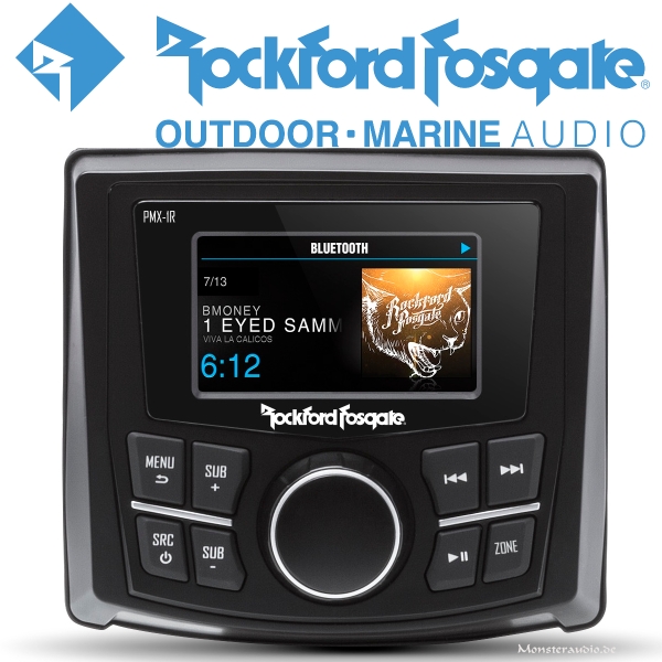 Rockford Fosgate PMX-1R Fernbedienung mit 2,7" TFT Farbdisplay für PMX-8BB
